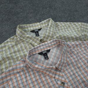 Alaskan Hardgear Shirt Mens 2XL Plaid Mountain Stream‎ Hike Fish Camp Lot Of 2